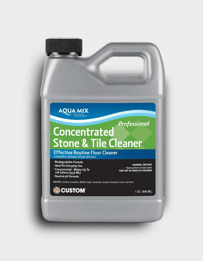AQUAMIX Concentrated Stone & Tile Cleaner bottle for daily maintenance
